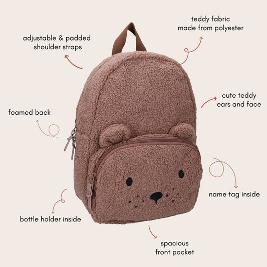 Kidzroom rugzak Comfort Friends Brown