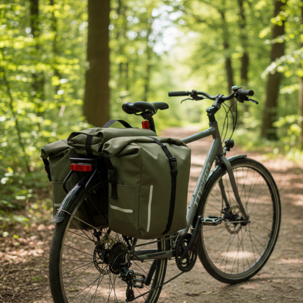 Norländer Tarpaulin Dubbele Fietstas Groen