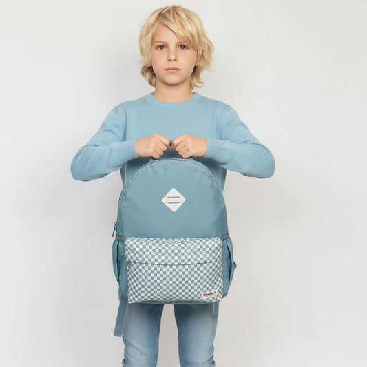 Rugzak Double Check blauw - Studio V