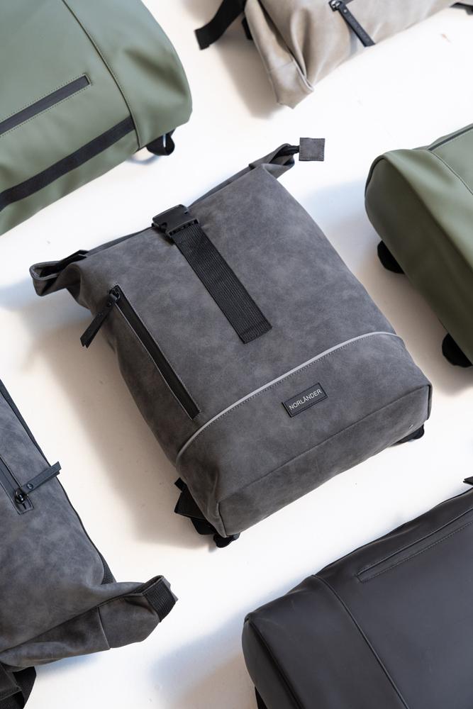 Grijze nubuck rugzak Norlander