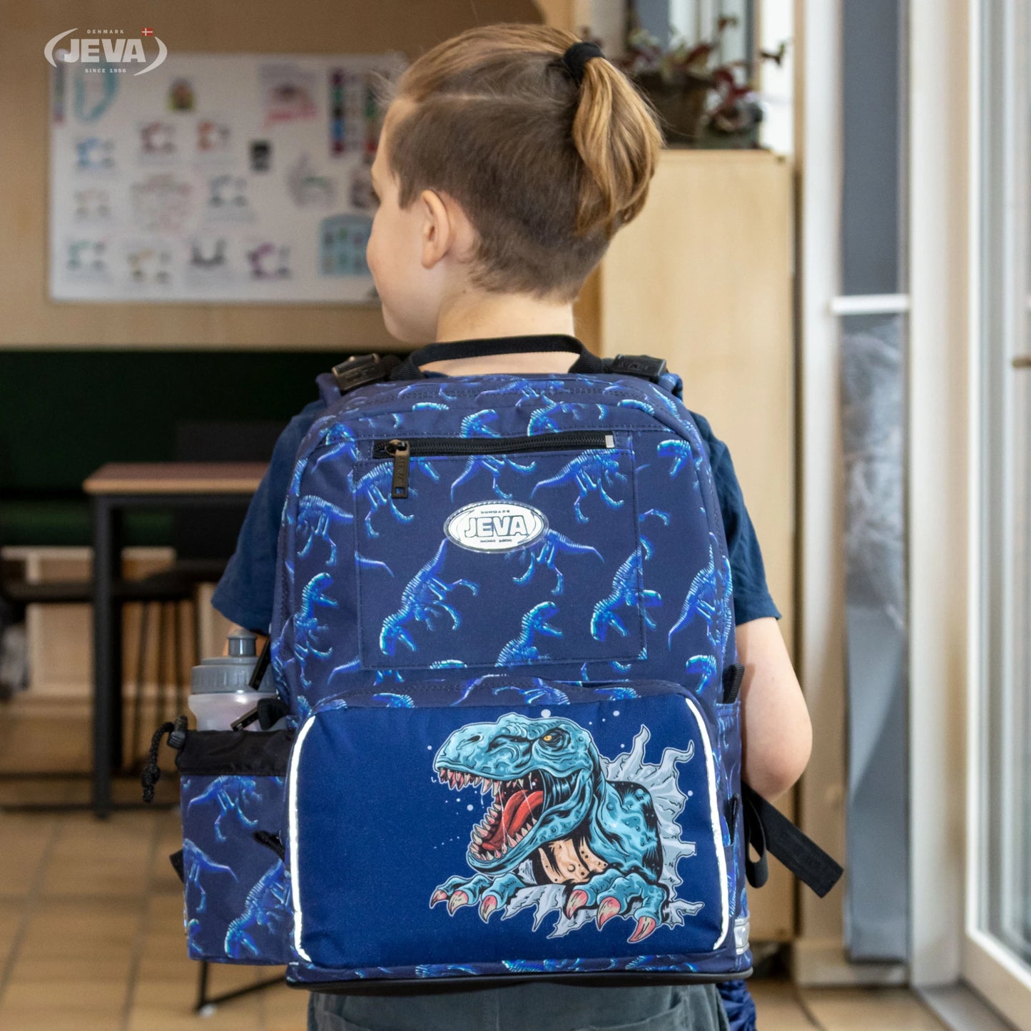 JEVA rugzak Start-Up Dinosaur met dino print voor jongens