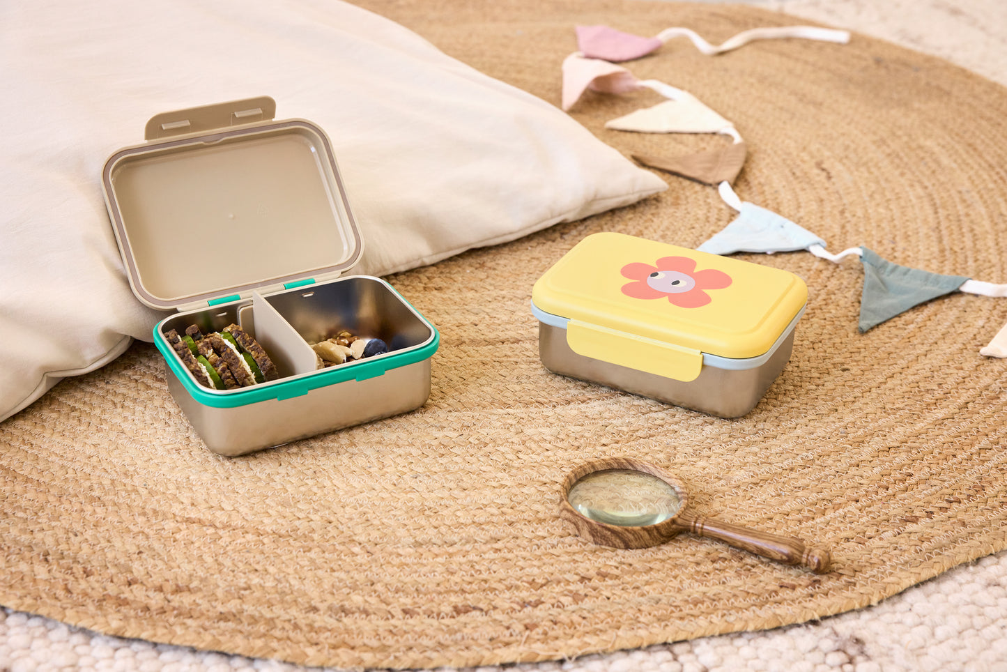 Lässig RVS Lunchbox Happy Trails Frog