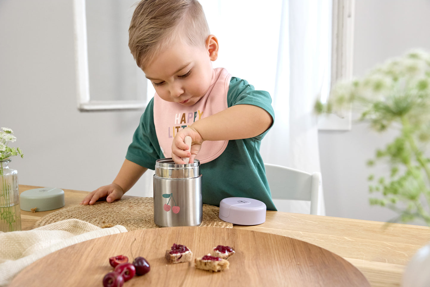 Lässig Food Jar Happy Fruits Cherry