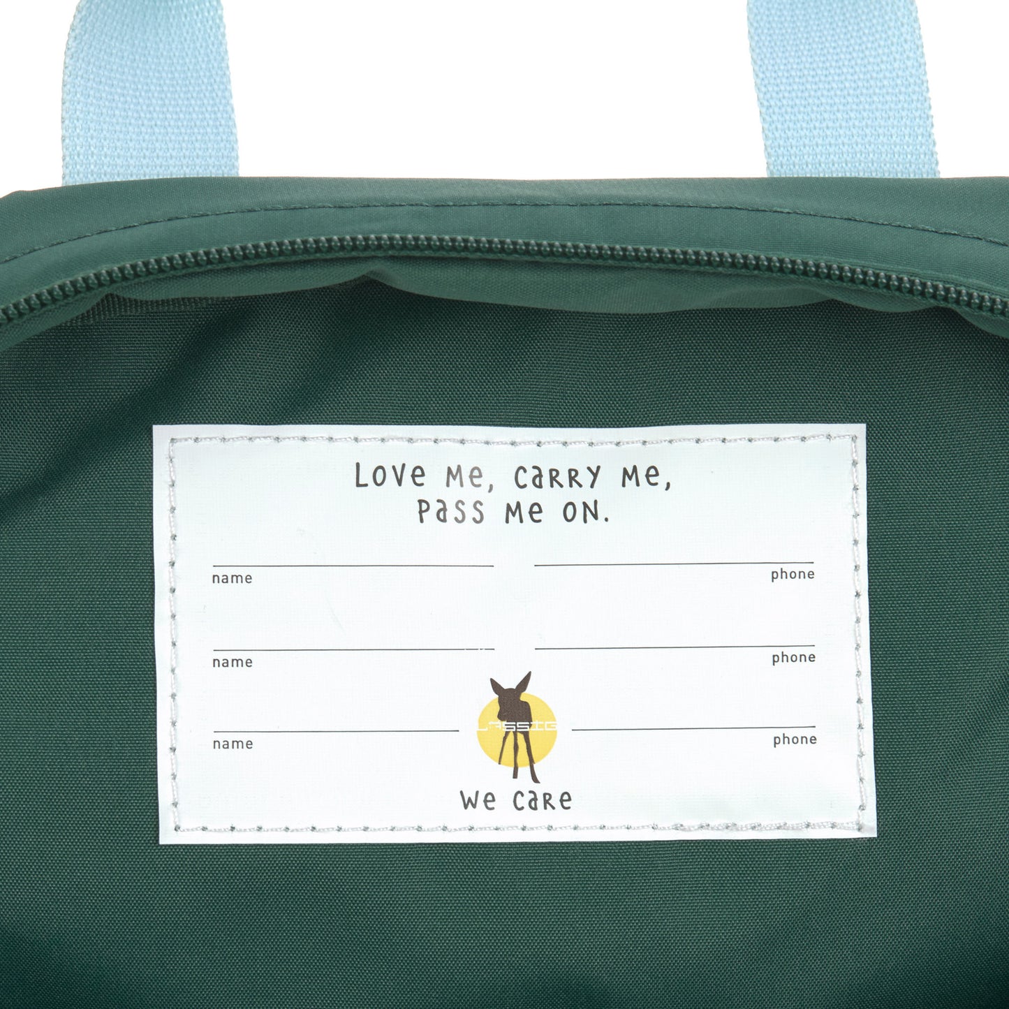 Lässig Mini Square Backpack Little Gang Lemon Dark Green