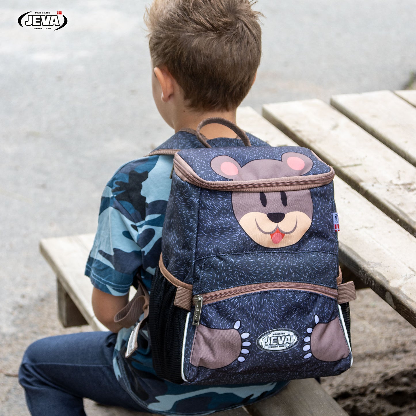 JEVA rugzak kleuter beer