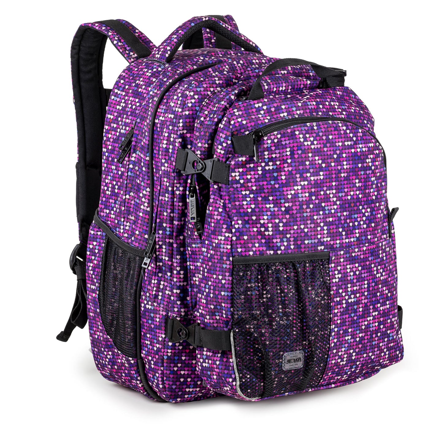JEVA Rugzak Supreme Mosaik - ergonomische rugzak voor middelbare school