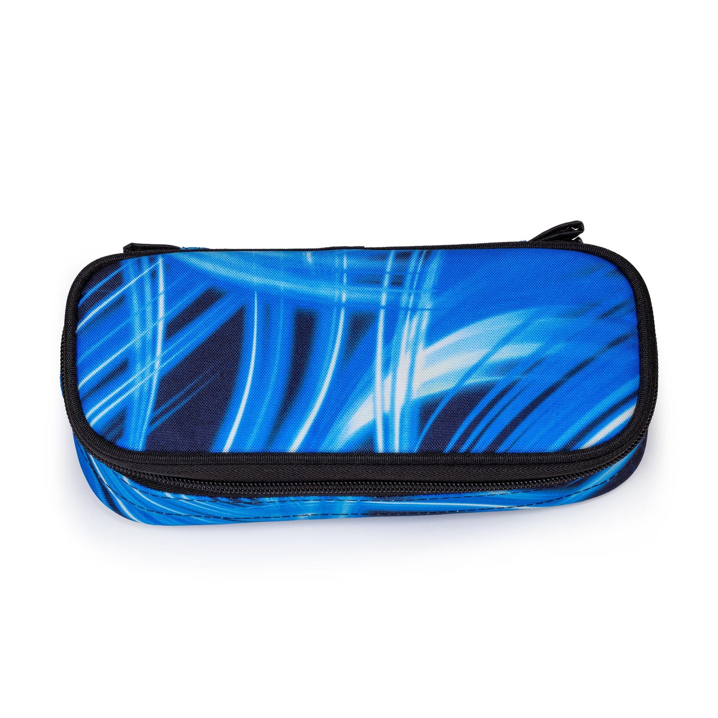 JEVA Etui Box lightning met blauw zwarte bliksem print