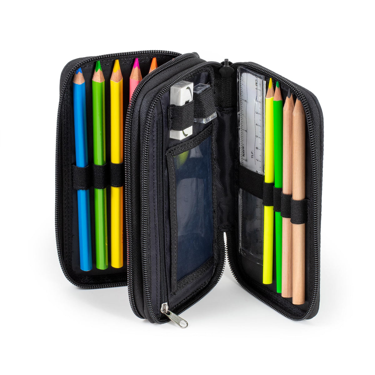 JEVA Etui Twozip Binnenkant