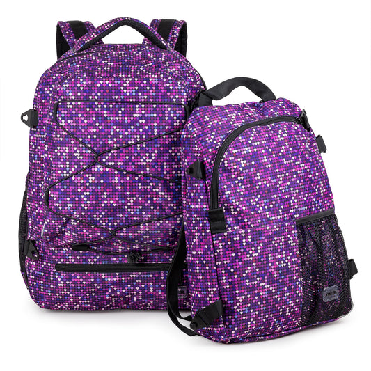 JEVA Rugzak Supreme Mosaik - ergonomische rugzak voor  middelbare school