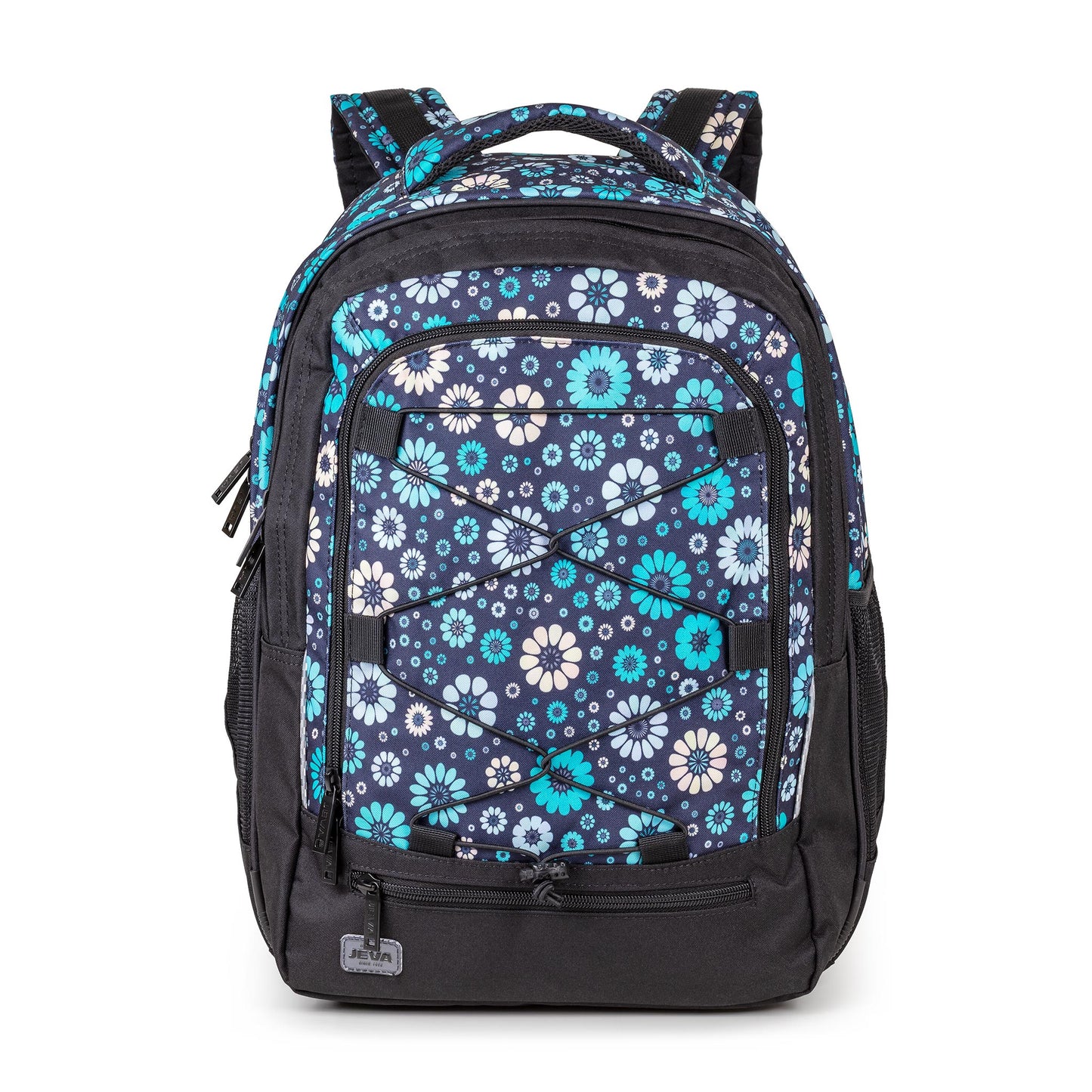 Meisjes rugzak ergonomisch blauw bloemen