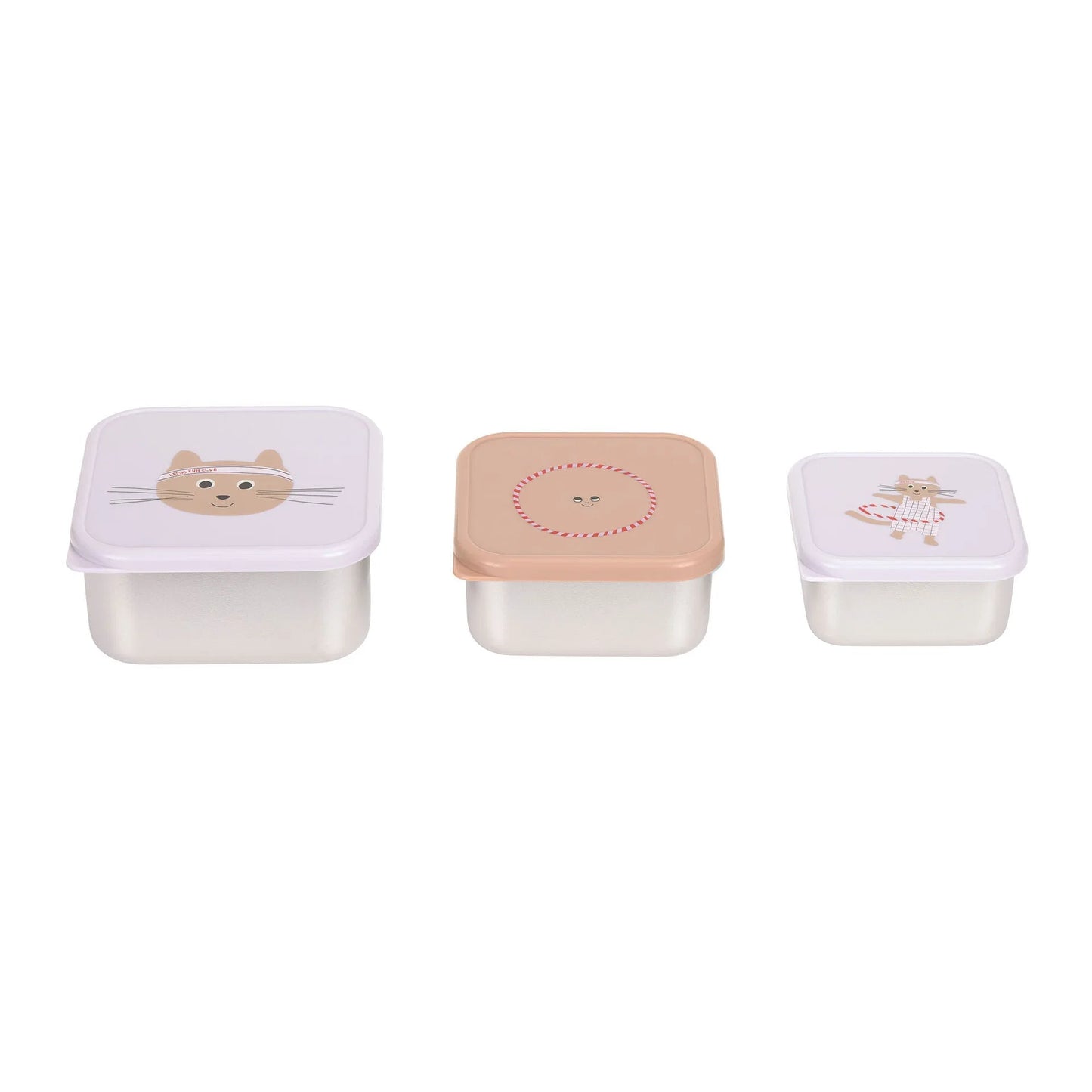 Lässig Snackbox Tiny Team Cat 3-delig