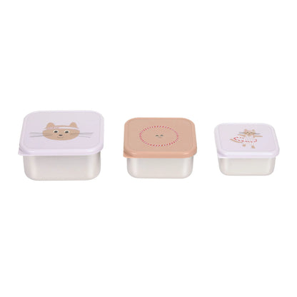 Lässig Snackbox Tiny Team Cat 3-delig