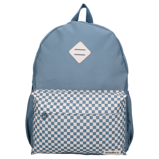 Rugzak Double Check blauw - Studio V