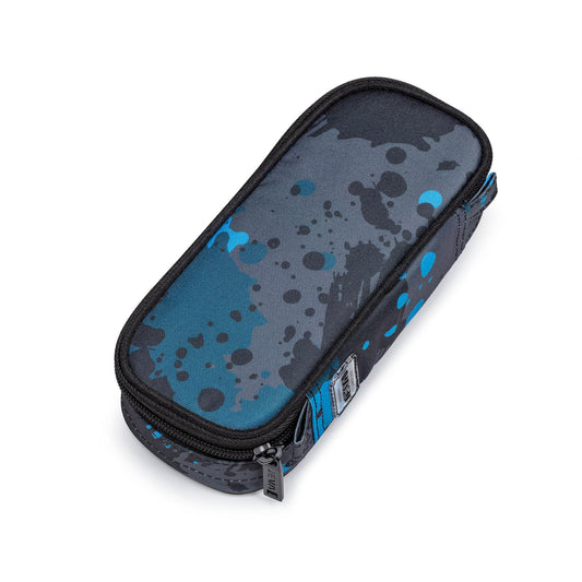 JEVA Etui Box Spray blauw zwart print