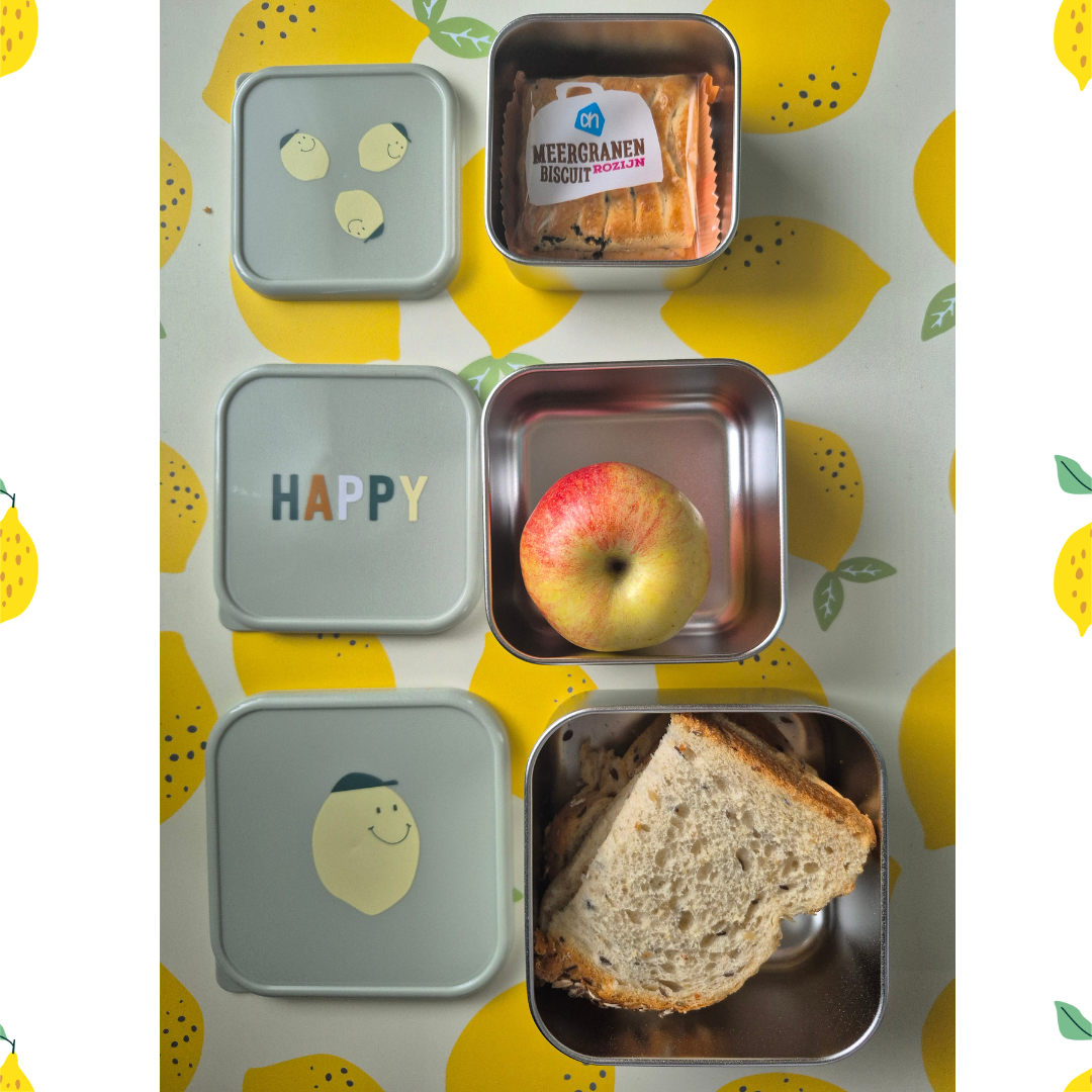 Lässig Snackbox Happy Fruits Lemon 3-delig