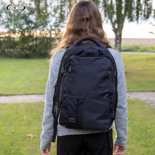 Ergonomische zwarte rugzak middelbare school