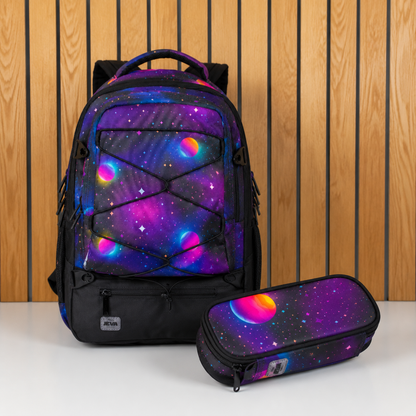 JEVA Jupiter Survivor Schoolset - Ergonomische rugzak met etui