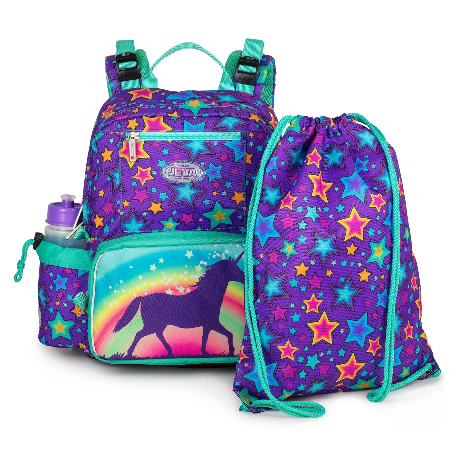 JEVA kinder rugzak Start-Up Unicorn Candy met unicorn print