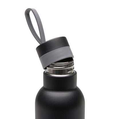 Lässig RVS drinkfles - Bold Black