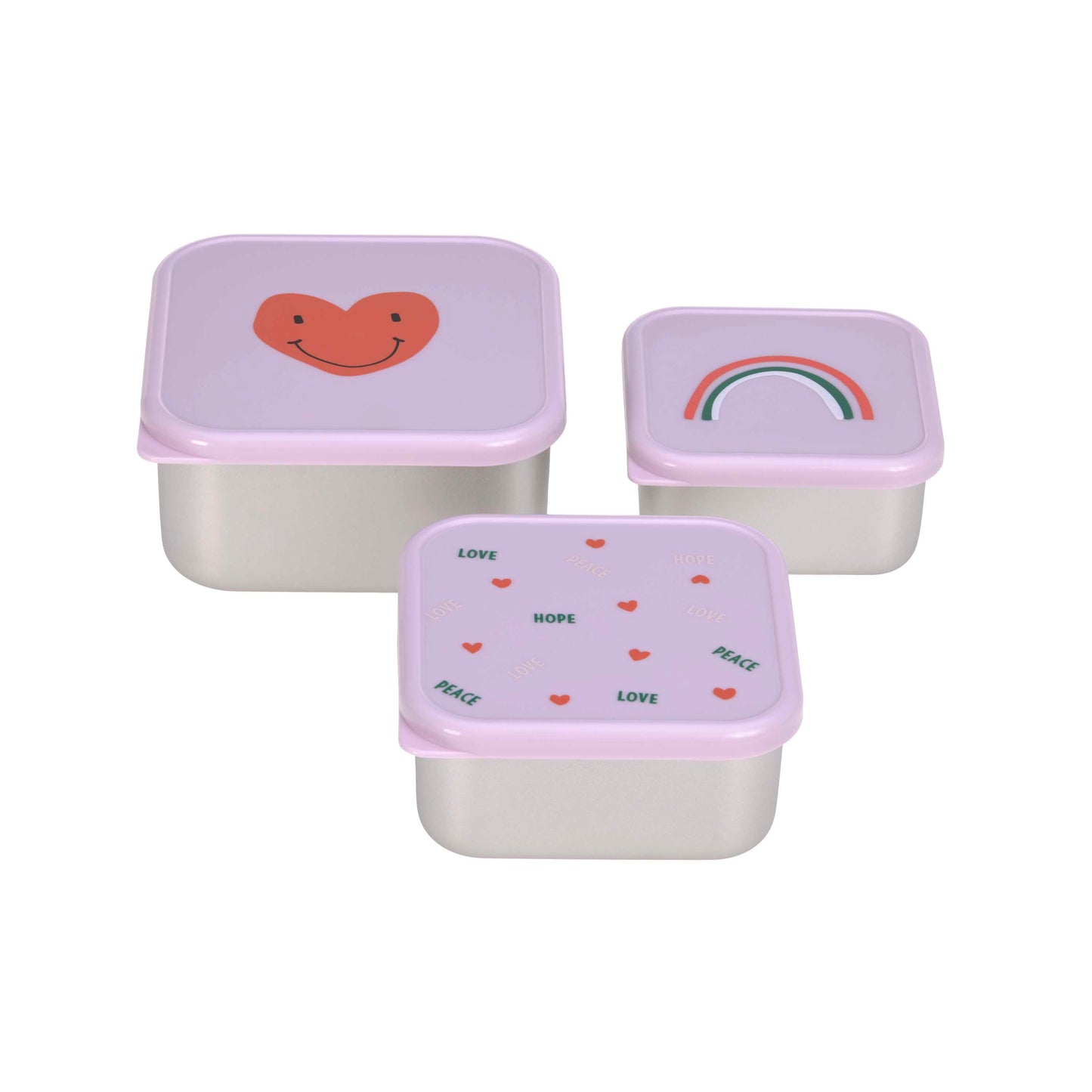 Lässig Snackbox Little Rascals Heart Lavender