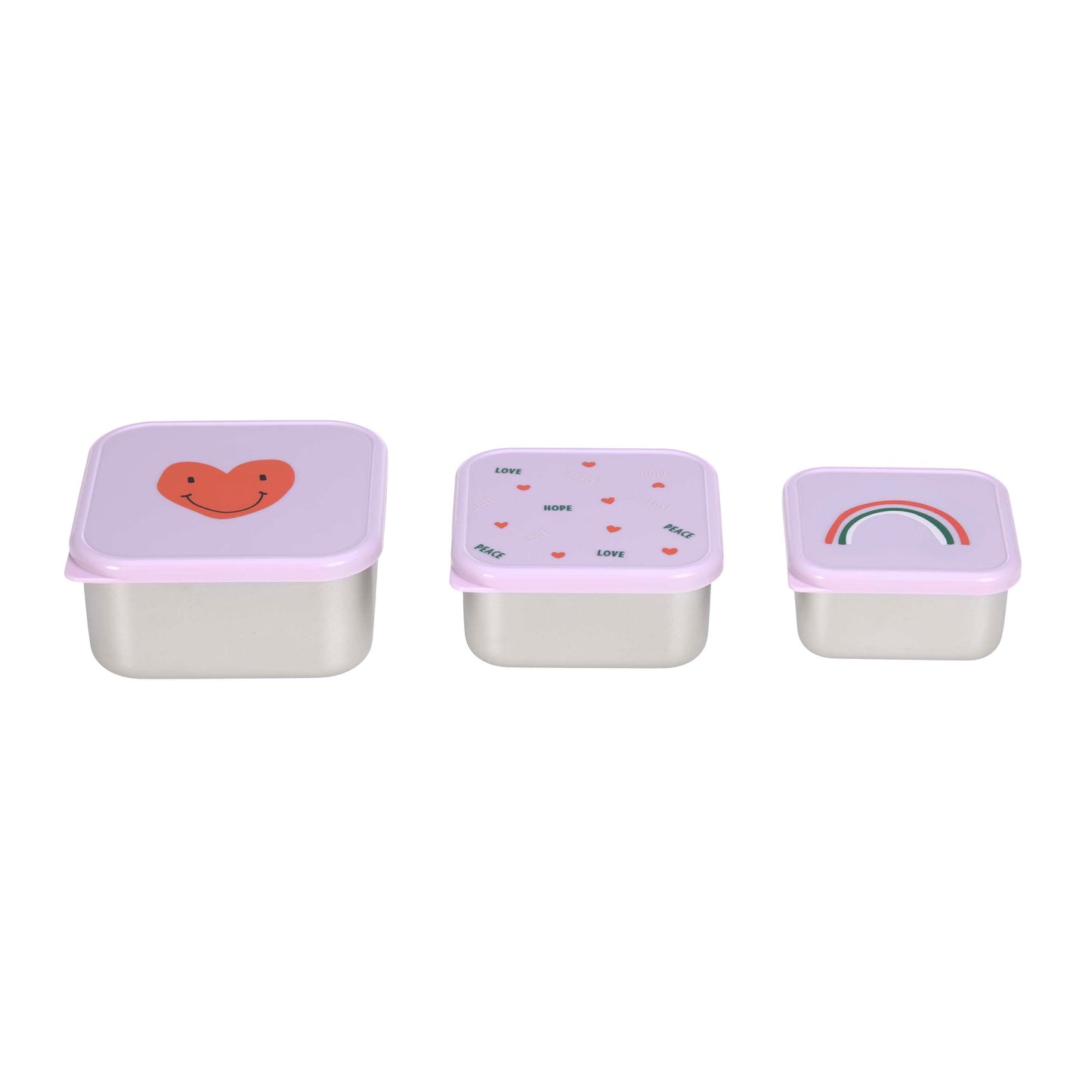 Lässig Snackbox Little Rascals Heart Lavender