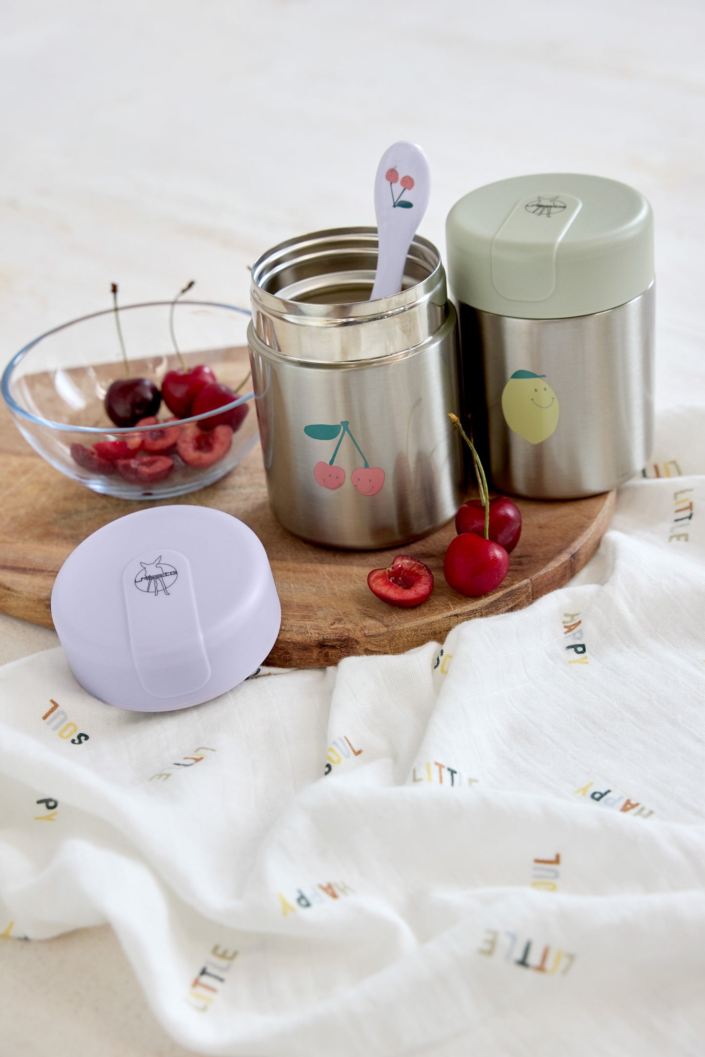 Lässig Food Jar Happy Fruits Cherry