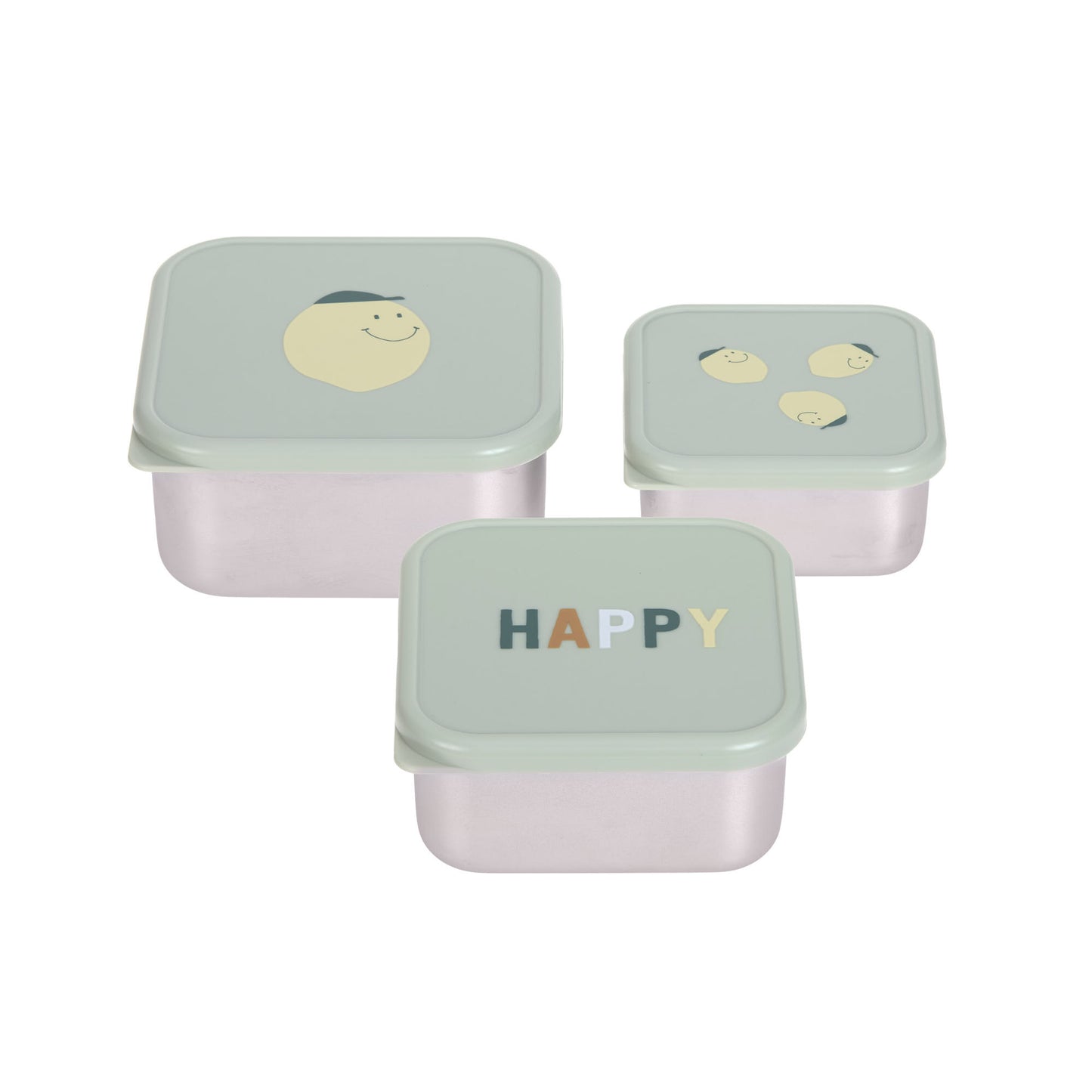 Lässig Snackbox Happy Fruits Lemon 3-delig