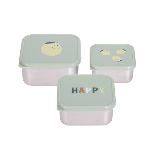 Lässig Snackbox Happy Fruits Lemon 3-delig