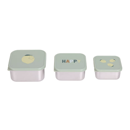 Lässig Snackbox Happy Fruits Lemon 3-delig