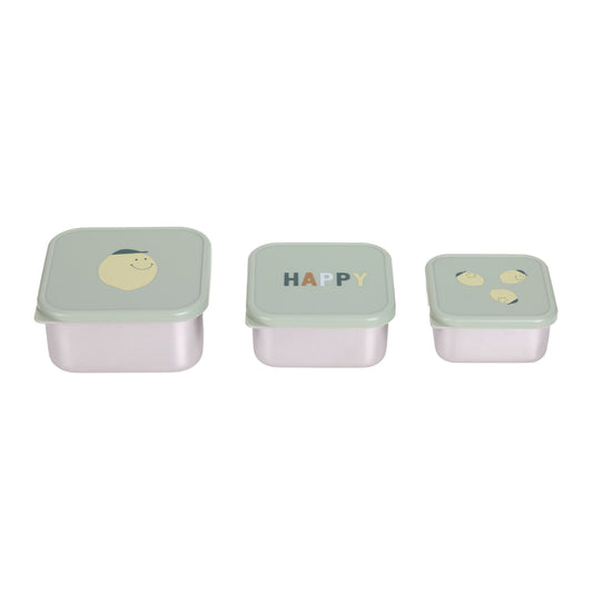 Lässig Snackbox Happy Fruits Lemon 3-delig