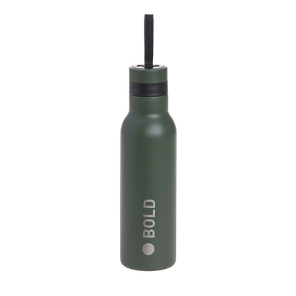 Lässig RVS drinkfles - Bold Dark Olive