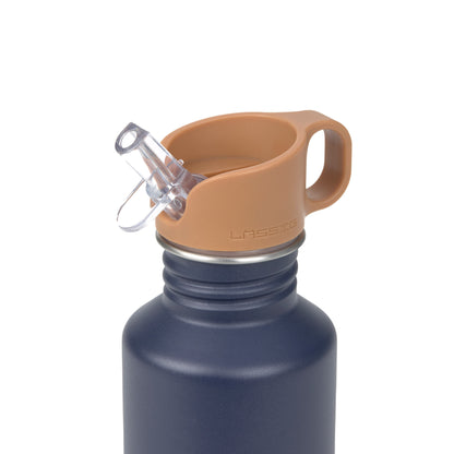 Lässig RVS Drinkfles Little Gang Smile Navy