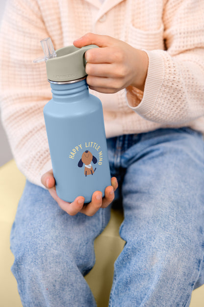 Lässig RVS Drinkfles Pattern Party Blue