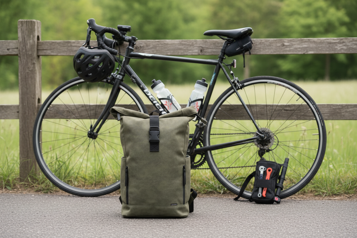 Norländer Fietsrugzak Nubuck Groen