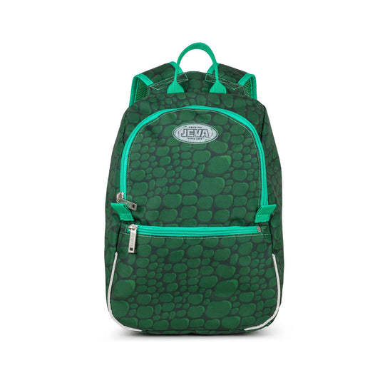 JEVA rugzak kleuter Draco met draken print in groen