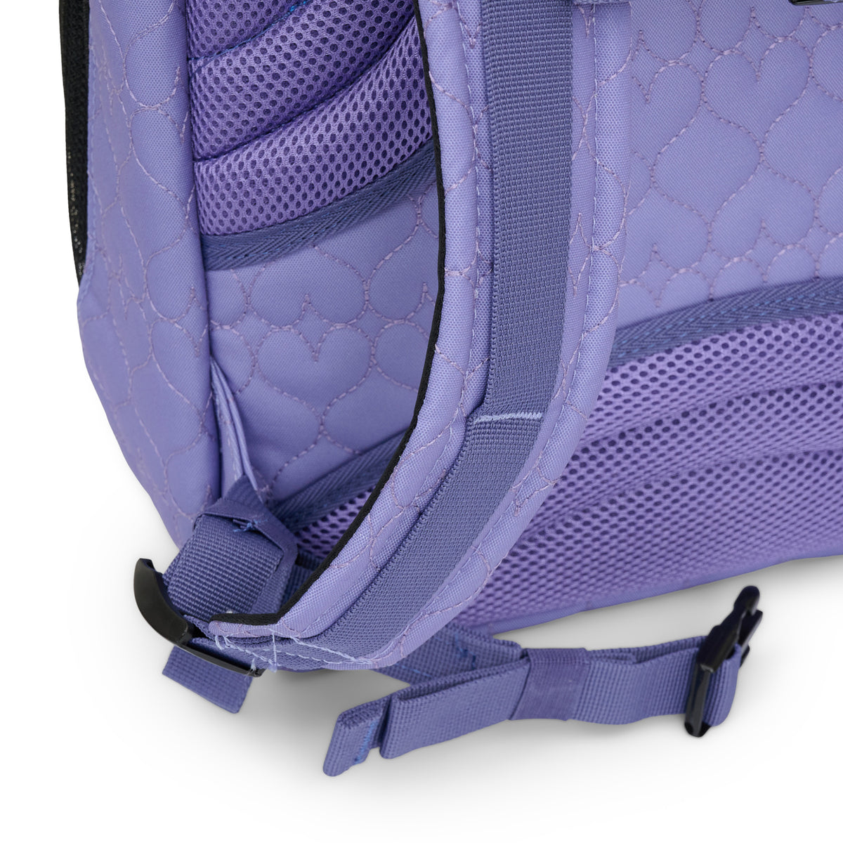 JEVA Lavender Quilt Supreme Schoolset - Ergonomische rugzak met etui