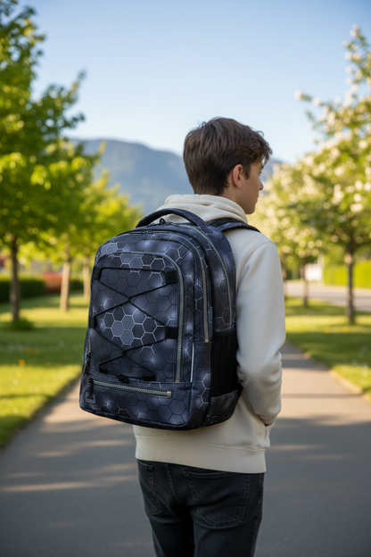 JEVA Rugzak Survivor Black Hexagon