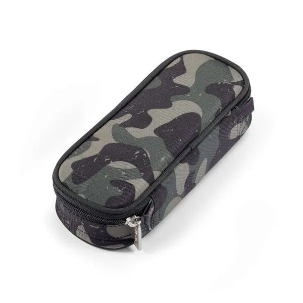 JEVA Green Camou Survivor Schoolset - Ergonomische rugzak met etui