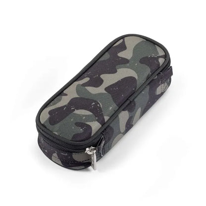 JEVA Green Camou Survivor Schoolset - Ergonomische rugzak met etui
