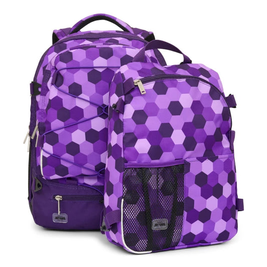 JEVA Rugzak Supreme Purple Cubes