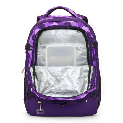 JEVA Rugzak Supreme Purple Cubes